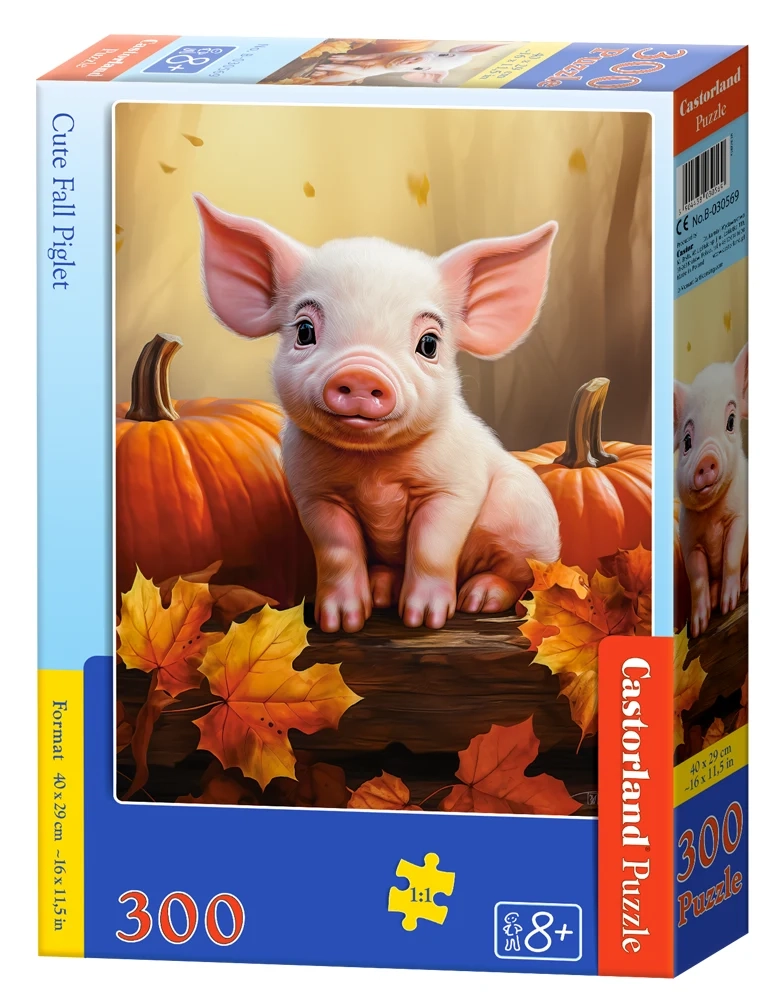 PUZZLE 300 EL. CUTE FALL PIGLET