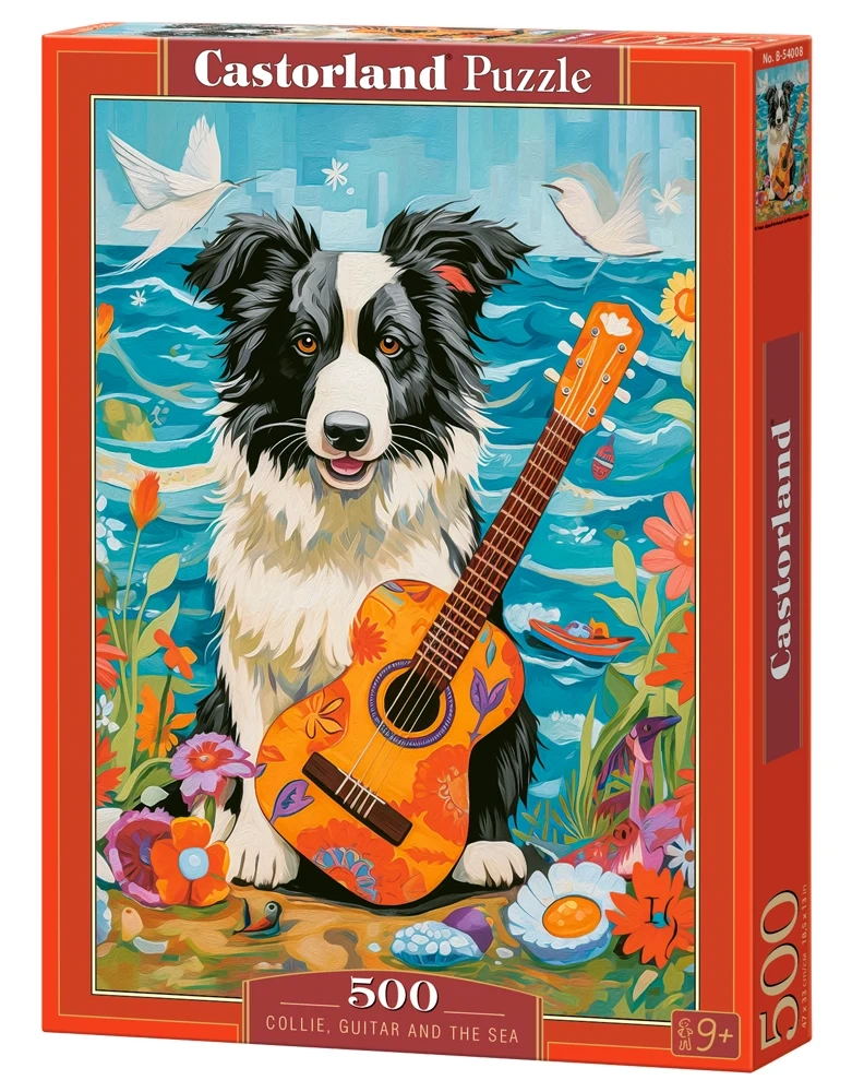 Puzzle 500 elem. Collie, Guitar and the Sea