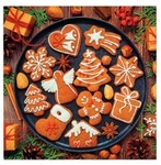 Serwetki BN Lunch Tete a Tete Gingerbread icing decorated 33x33 20szt./op.