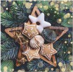 Serwetka Lunch Decor Gingerbread Stars 33x33 20szt./op.