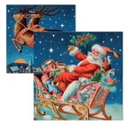 Serwetki BN Lunch Tete a Tete Santa Claus on a sleigh 33x33 20szt./op.