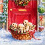 Serwetka Lunch Decor Christmas puppies 33x33 20szt./op.