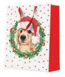 Torebka świąteczna Xmas Dog, large 26,5x33,5x13cm