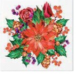 Serwetka Lunch Decor Poinsettia With Cones 33x33 20szt./op.