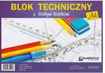 Blok techniczny a4 BIAŁY   Wektor 10szt/opak