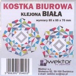 KOSTKA BIAŁA KLEJONA 
85X85  70 WEKTOR