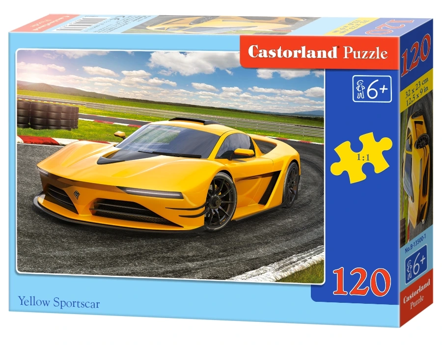 Puzzle 120 elem. Yellow sportscar