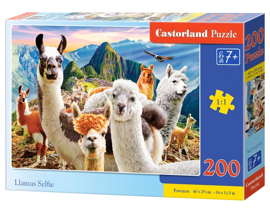 Puzzle 200 elem. Llamas selfie