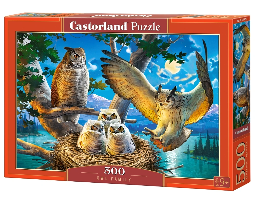 Puzzle 500 elem. Owl family