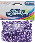 Cekiny błyszczące 8mm 10g fiolet