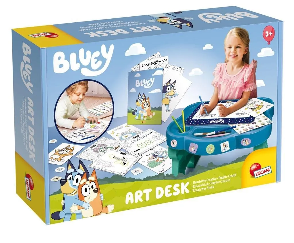 Bluey Art desk