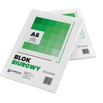 BLOK BIUROWY A6  50 #  10szt