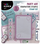 KOMPAKTOWE STEMPLE PARTY ART SET 6  KIDEA