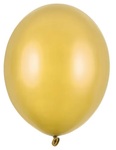 Balony Strong 30cm, Metallic Gold: 1 op./10szt.