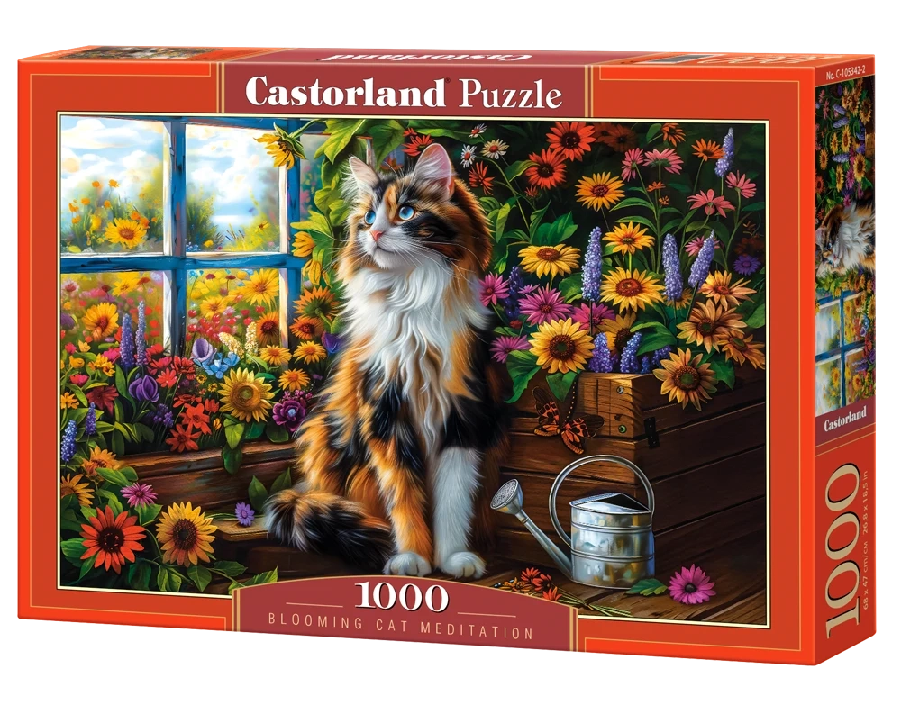 Puzzle 1000 elem. Blooming Cat Meditation