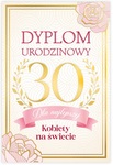 Karnet B6 30 Urodziny damskie, dyplom dla najfajniejszej kobiety na świecie