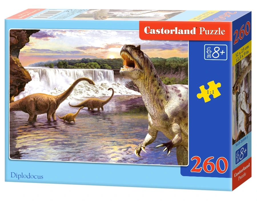 Puzzle 260 elementów. Diplodocus