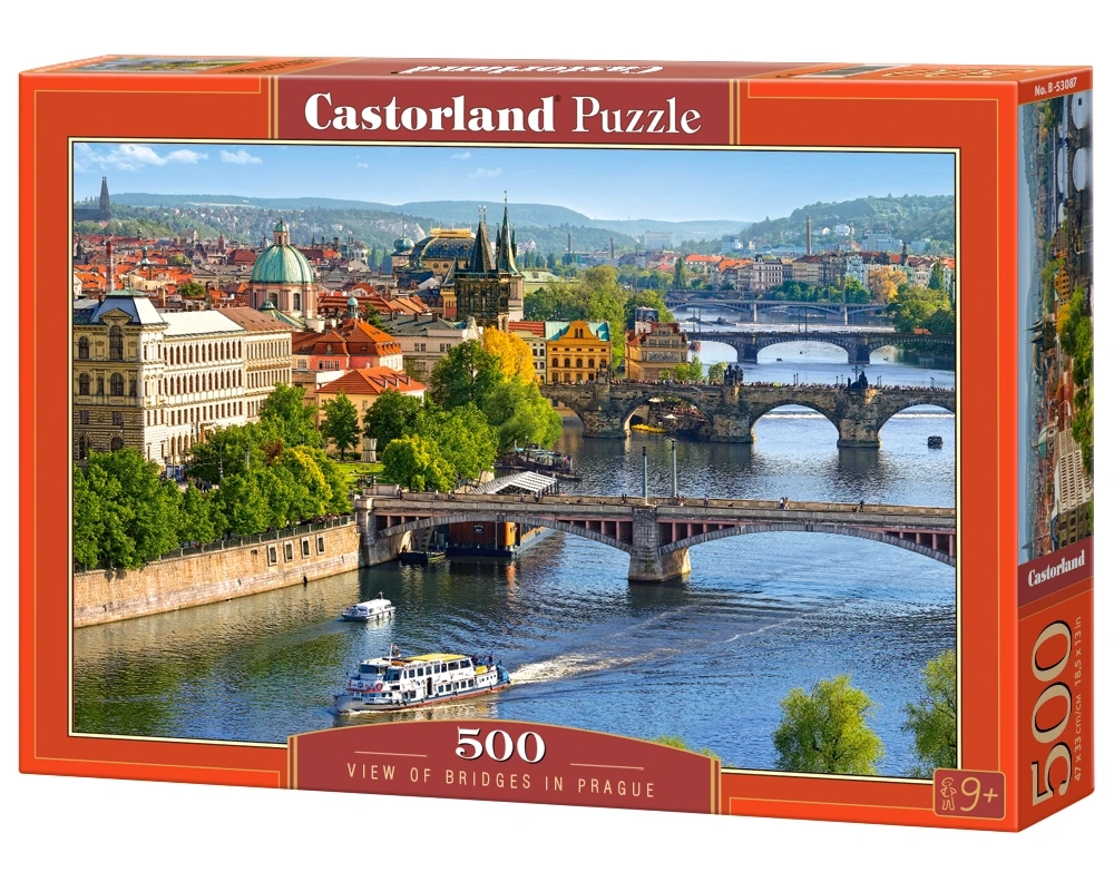 Puzzle 500 elem. View of Bridges in Prague