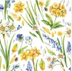 Serwetka Lunch Watercolour Spring Floral Pattern SDWI008701