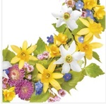 Serwetka Lunch Photo Spring Wreath SDWI009101