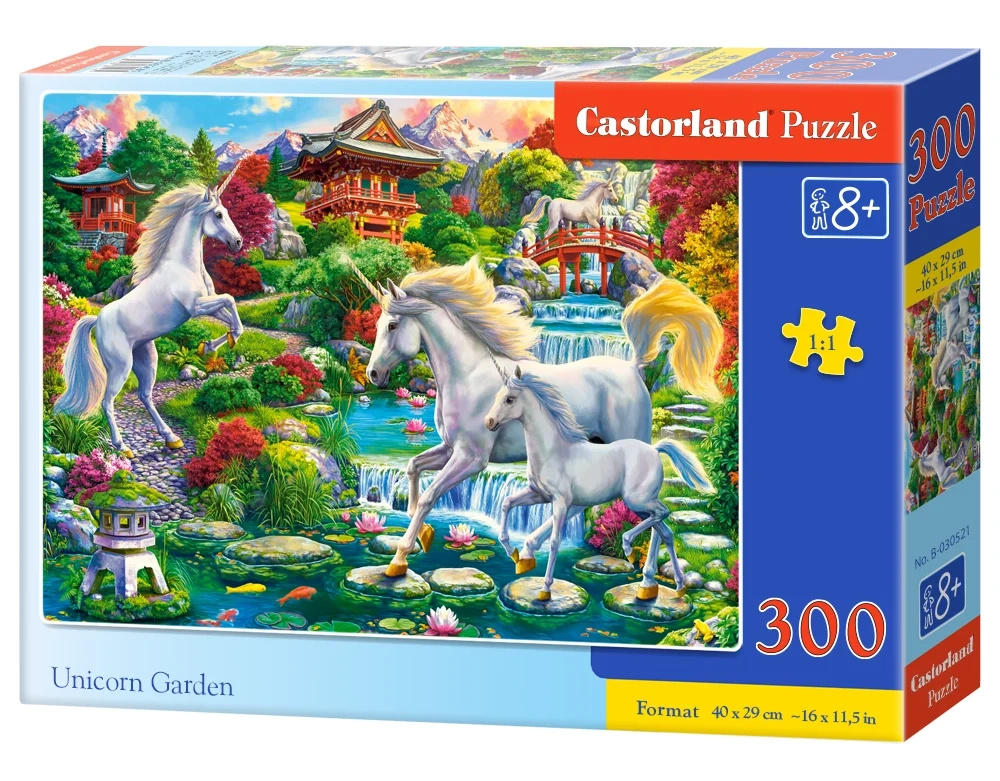 Puzzle 300 elem. Unicorn garden