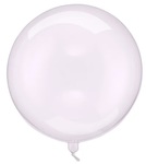 Balon Kula, 40cm, transparentny, fiolet