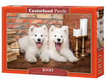 Puzzle 1000 elem. Samoyed Puppies