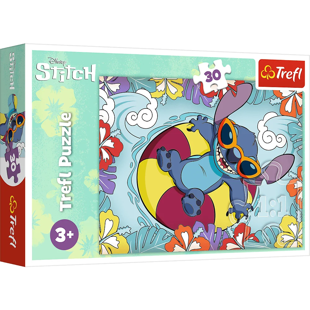 Puzzle 30 elem Lilo & Stich na wakacjach