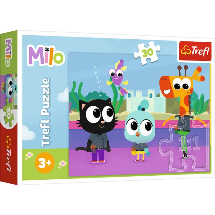 Puzzle 30 elem Kotek Milo