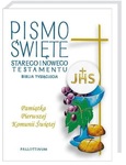 Biblia Tysiąclecia Pismo Święte Starego  i Nowego Testamentu (duża TW obwoluta Pamiatka I Komuni Św. )