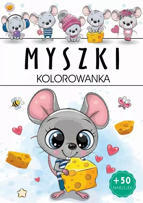 Myszki.Kolorowanka