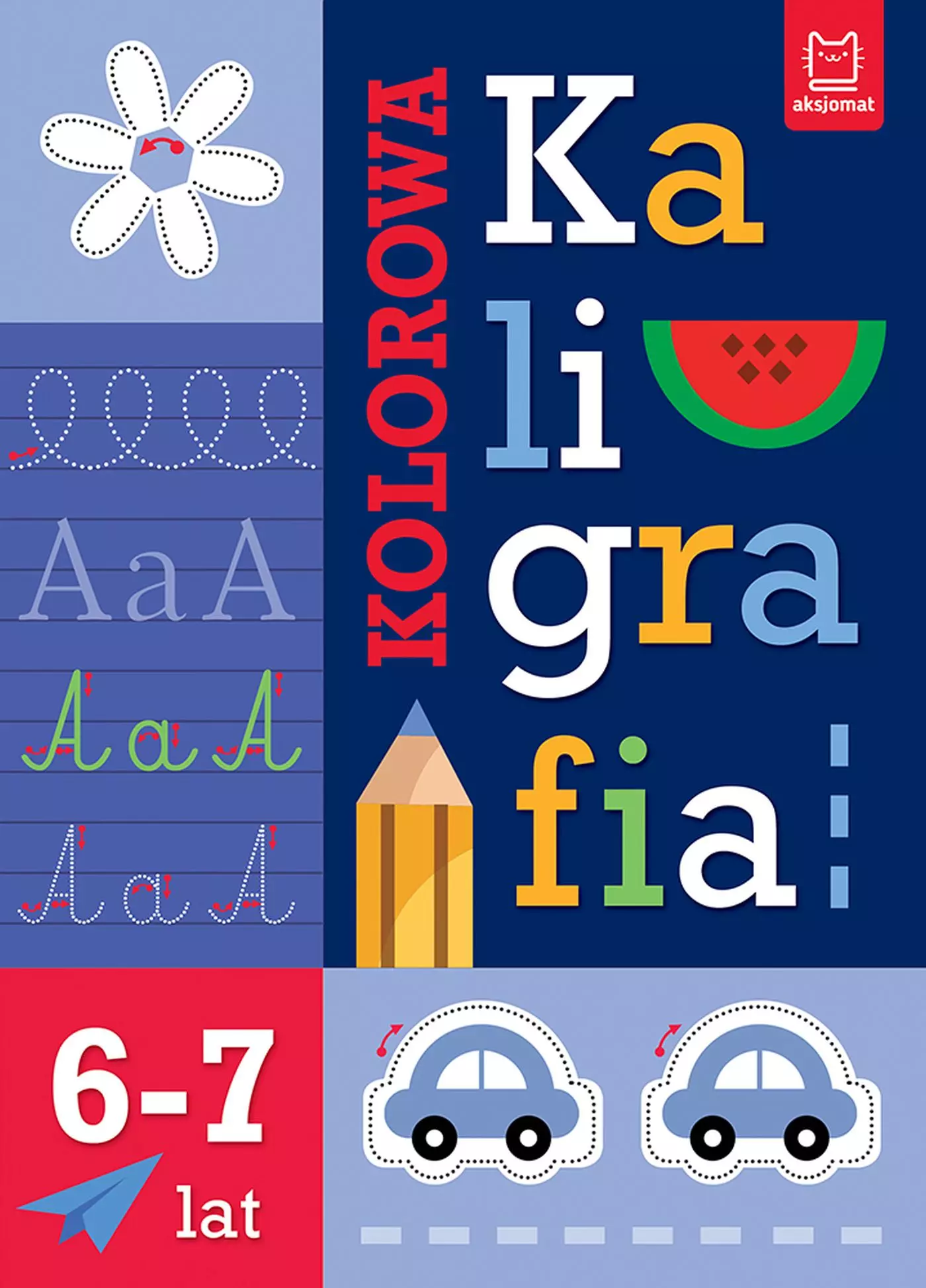 Kolorowa kaligrafia 6-7 lat