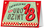 Zaproszenia na 18-stkę C6 OP-10szt MIX wzorów