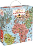 Puzzle CzuCzu 300 el. Odkrywcy Mapa Świata Bright Junior Media