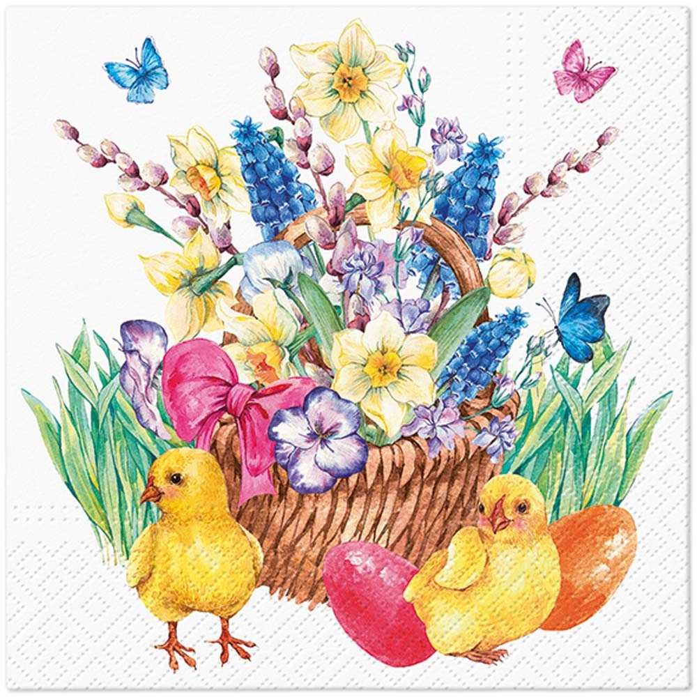 Serwetki Lunch Tete a Tete Easter Bouquet 33x33 20szt./op.