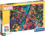 Puzzle 104 elem Marvel bohaterowie vs. złoczyńcy
 25061