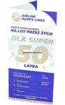 Karnet DL 50 urodziny męskie, karta pokładowa SE 24