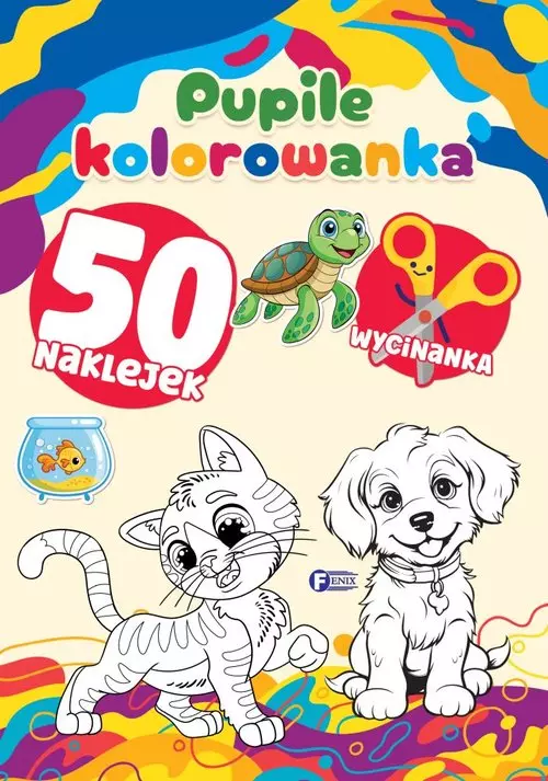 Kolorowanka pupile 50 naklejek