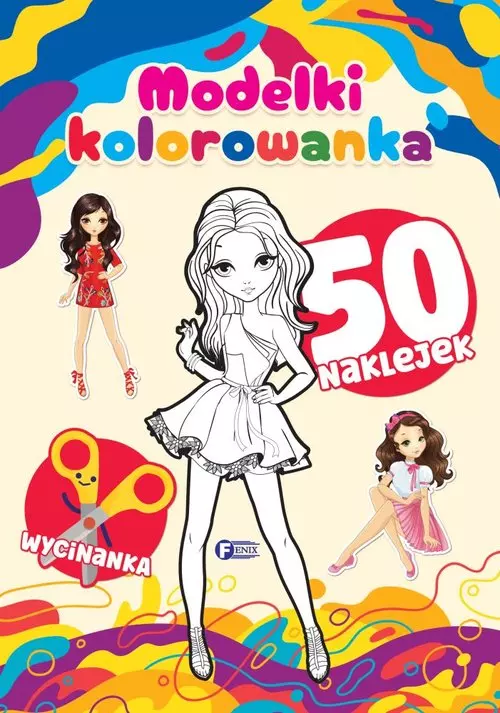 Kolorowanka modelki 50 naklejek