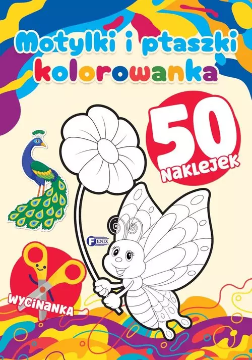 Kolorowanka motylki i ptaszki 50 naklejek