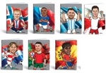 ZESZYT A5/40 # FOOTBAL ICONS, 40K, MIX 6 POSTACI, MAR MAR