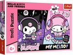 Puzzle 160 Kuromi rządzi/ Hello Kitty