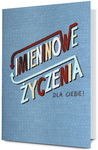 Karnet B6 HM-200 Imieniny męskie, zielone HM-200-3022