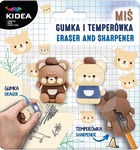 Miś gumka i temperówka KIDEA