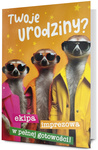 Karnet B6 Urodziny, surykatki holograf K.B6-HOLO-07