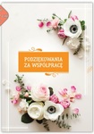 Karnet C5 Podziękowania za współpracę (22x15,5cm) TK 13