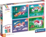 Puzzle 4w1 Super Kolor A Day With Unicorns
 21740