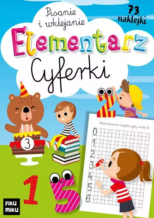 Elementarz. Cyferki. Pisanie i wyklejanie