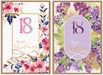 Karnet 18 Urodziny B6 LUX mix