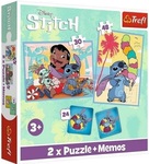 Puzzle 2 w1 +memos  Wesoły dzień LILO&STITCH